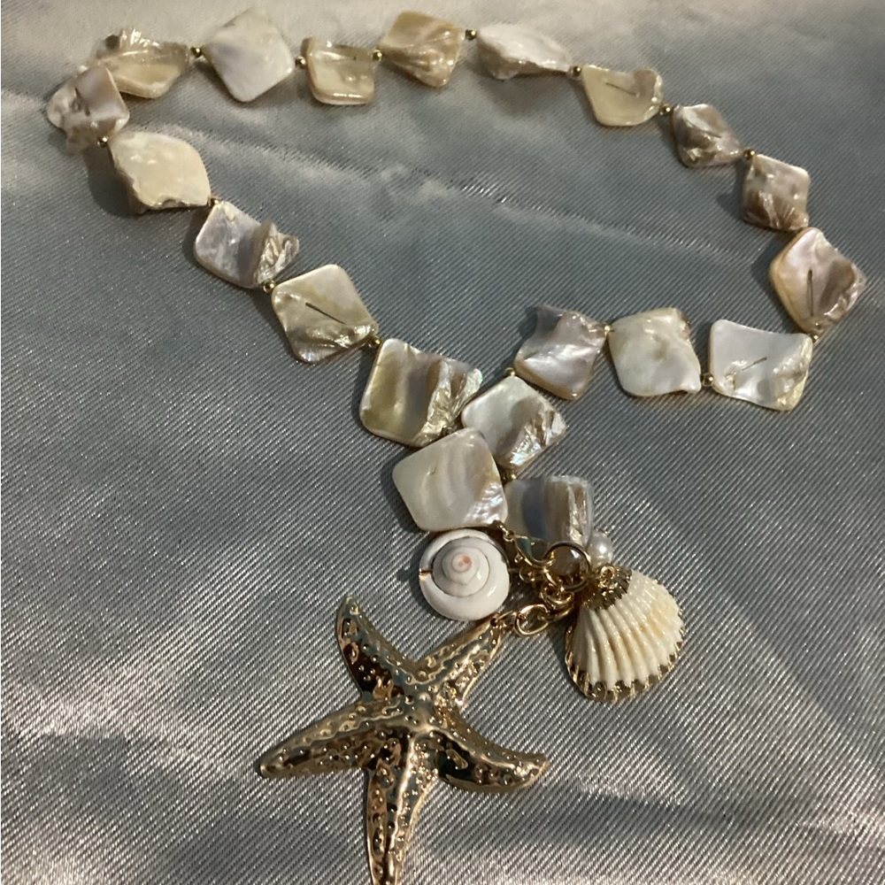 🦪🐚Nautical Handmade Shell Starfish Necklace
